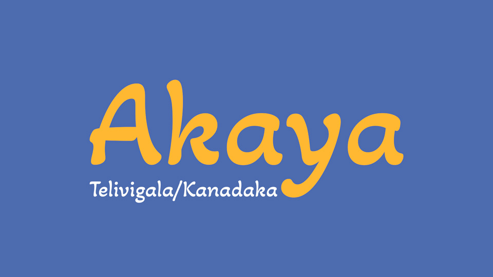 Font Akaya Kanadaka