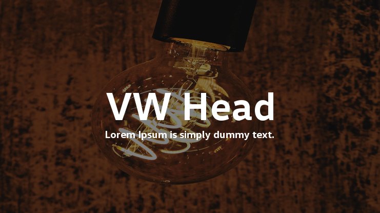Font VW Head