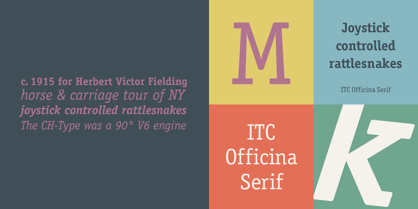 Font Officina Serif