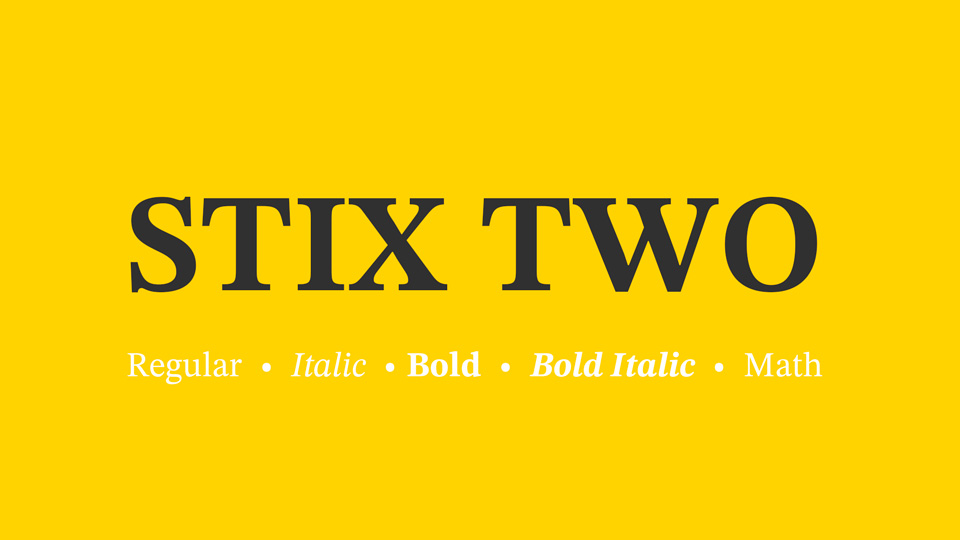 Font STIX Two Text