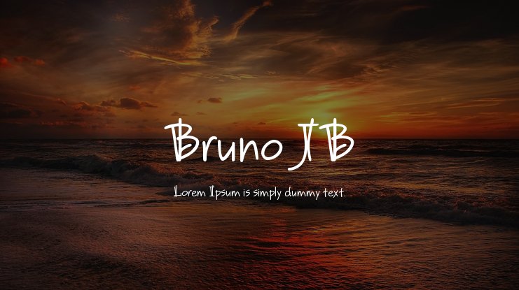 Font Bruno JB