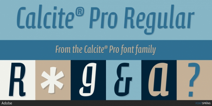 Font Calcite Pro