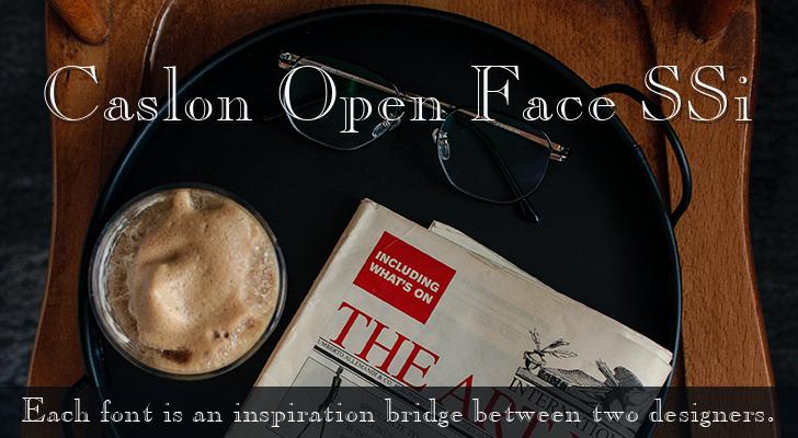 Font Caslon Open Face