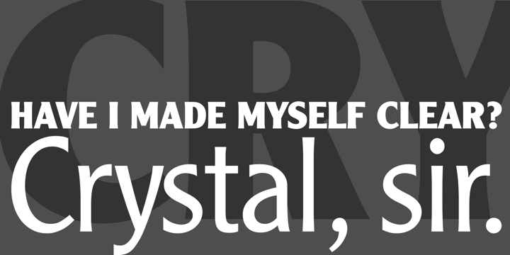 Font Clearface Gothic