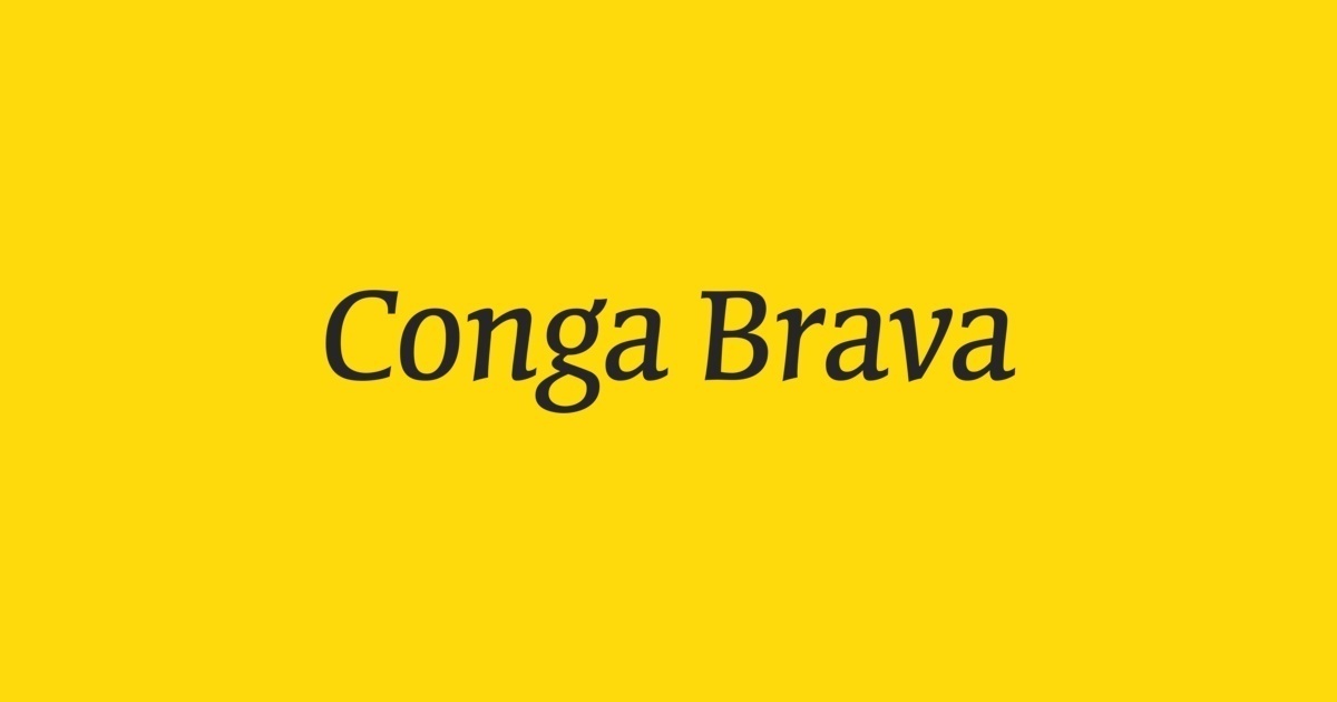 Font Conga Brava Stencil