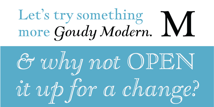 Font Goudy Modern