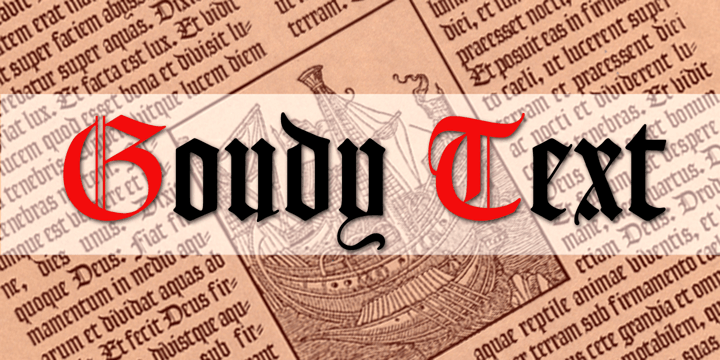 Font Goudy Text