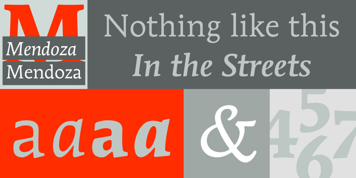 Font ITC Mendoza Roman