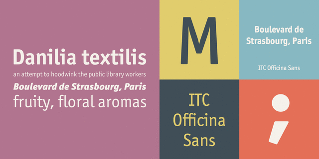 Font ITC Officina Sans