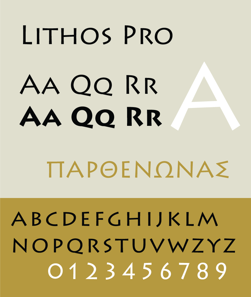 Font Lithos Pro