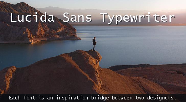 Font Lucida Sans Typewriter