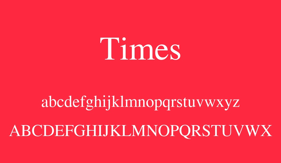 Font Times