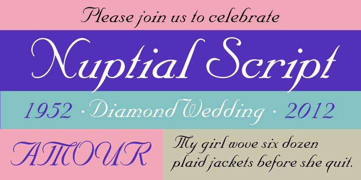 Font Nuptial Script