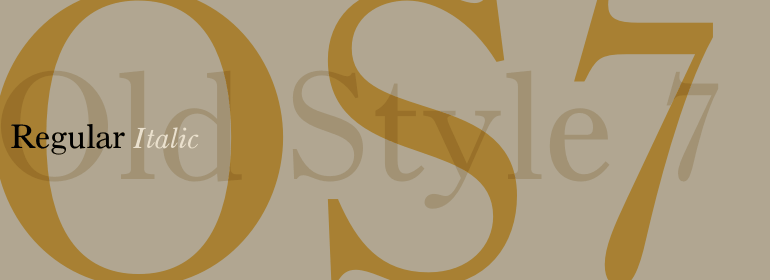 Font Old Style 7