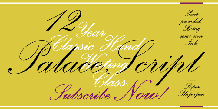 Font Palace Script