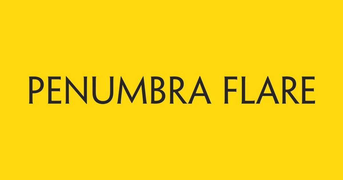 Font Penumbra Flare