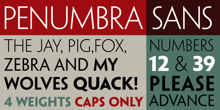 Font Penumbra Sans