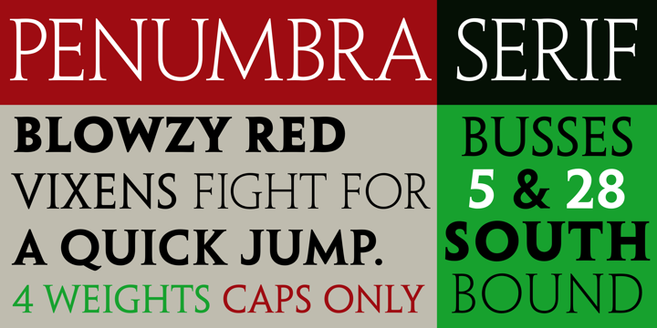 Font Penumbra Serif