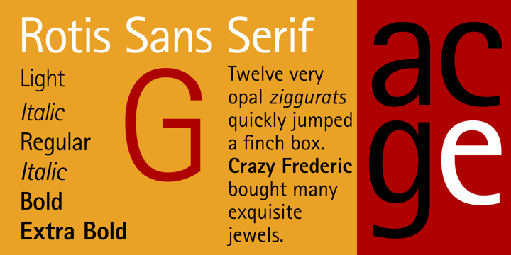Rotis Sans Serif