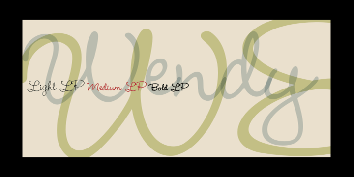 Font Wendy