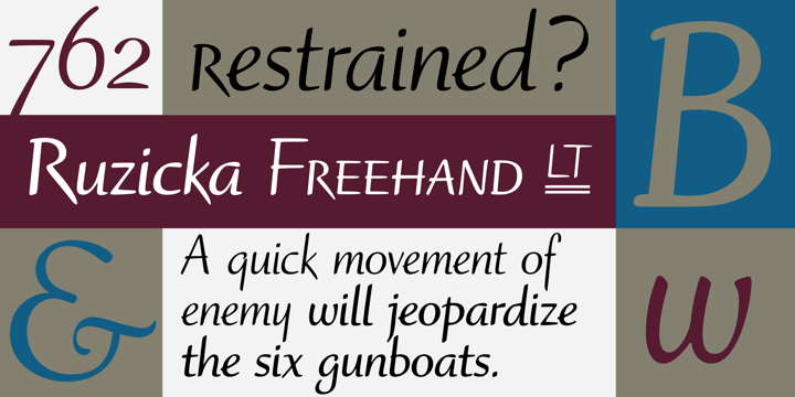 Font Ruzicka Freehand