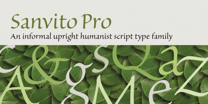 Font Sanvito Pro