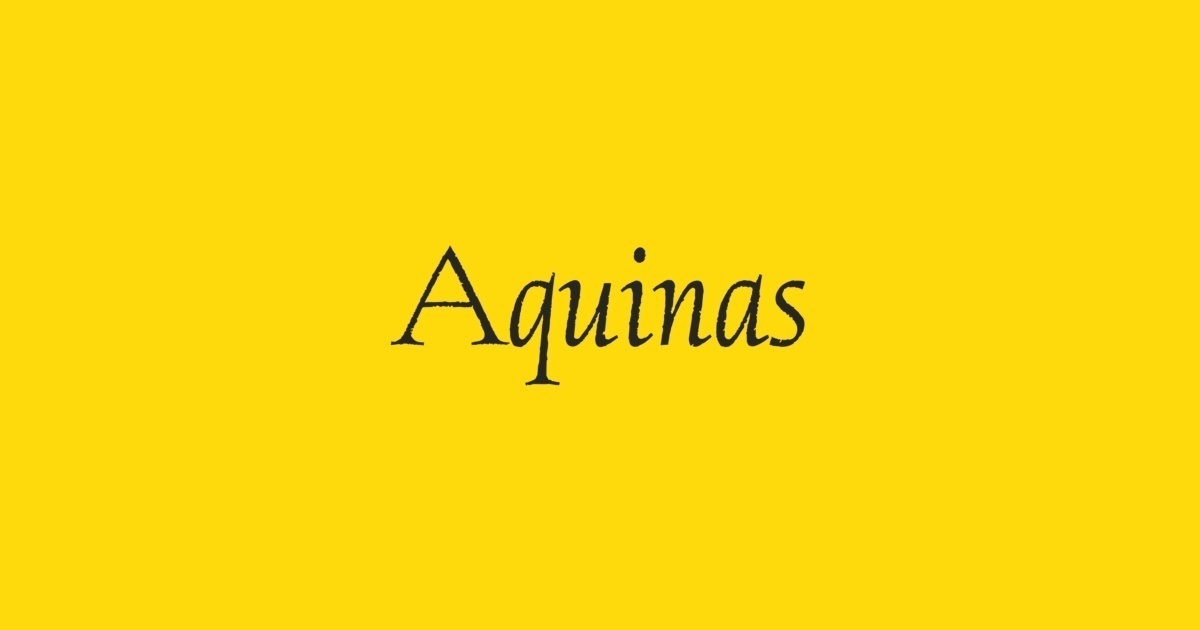 Font Aquinas