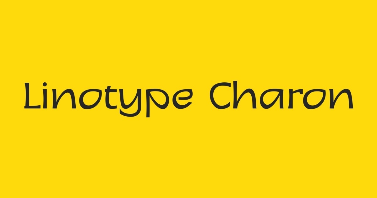 Font Linotype Charon