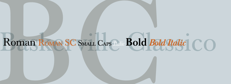 Font Baskerville Classico