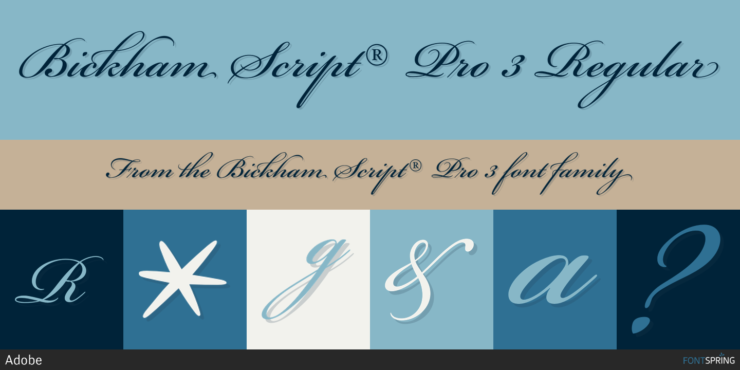 Font Bickham Script