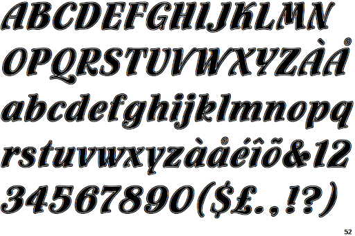 Font Flamenco Inline