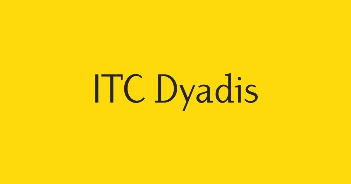 Font ITC Dyadis