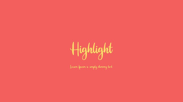 Font Highlight