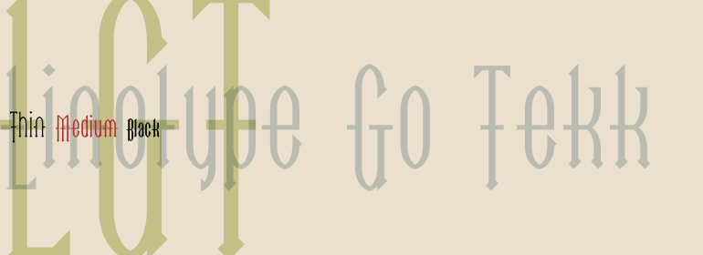 Font Linotype Go Tekk