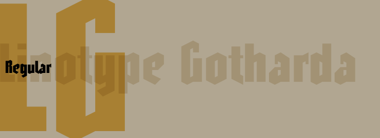 Font Linotype Gotharda