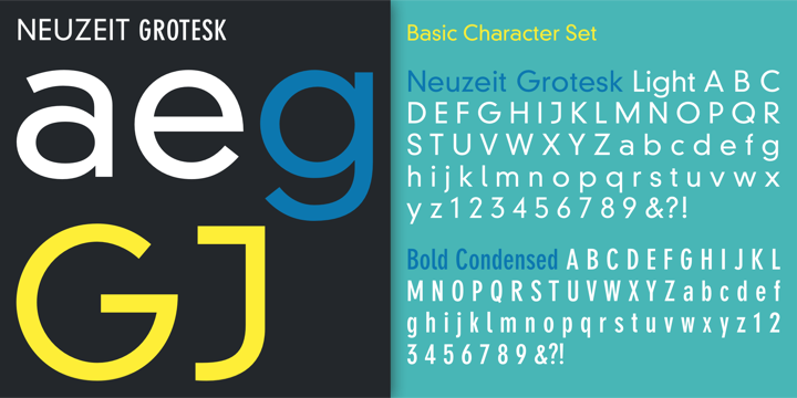 Font DIN Neuzeit Grotesk