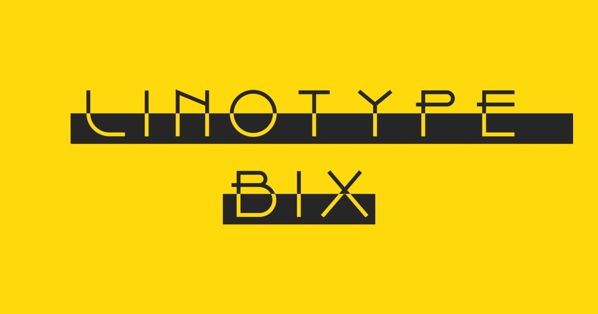 Font Linotype Bix