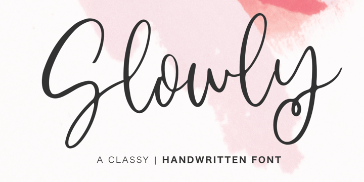 Font Slowly Signature
