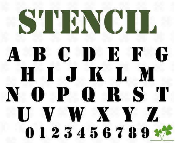 Font Stencil Army