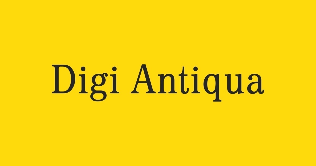 Font Digi Antiqua