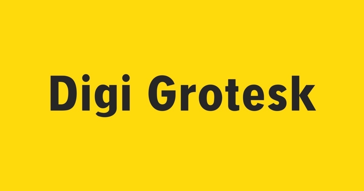 Font Digi Grotesk
