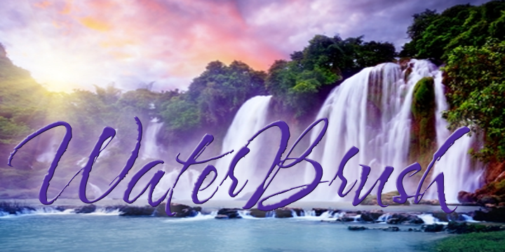 Font Water Brush
