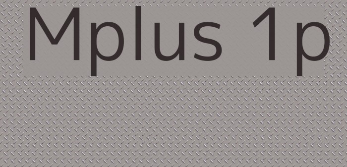 Font M PLUS 1