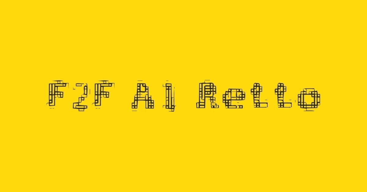Font F2F Al Retto