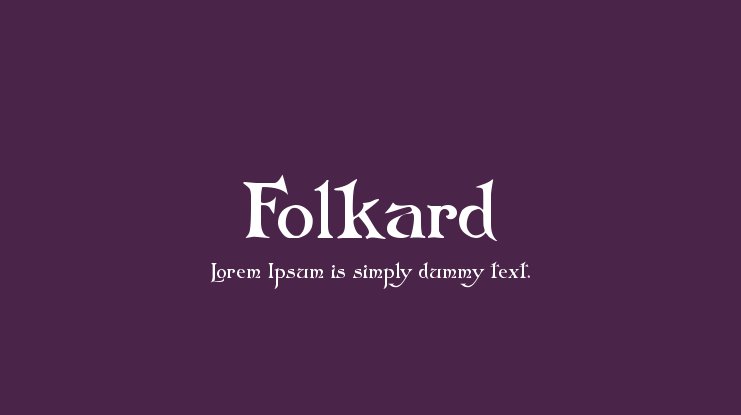 Font Folkard