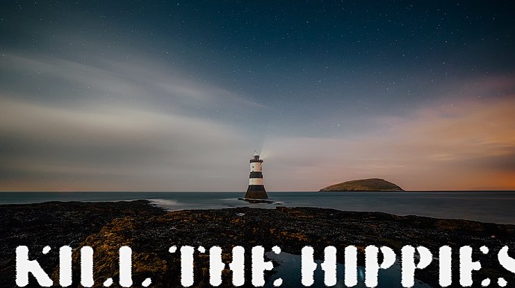 Font KILL THE HIPPIES