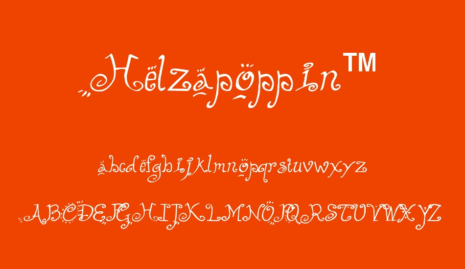 Font Helzapoppin