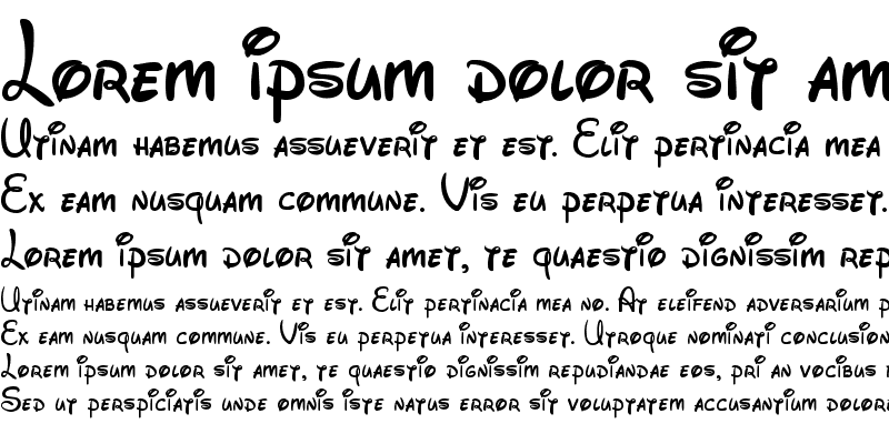 Font Walt Disney Script v4.1