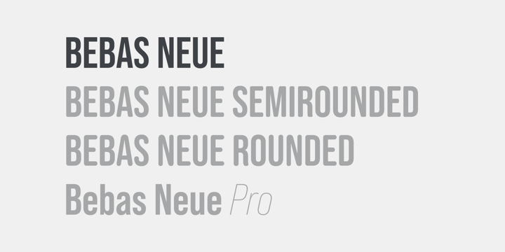 Font AA Bebas Neue