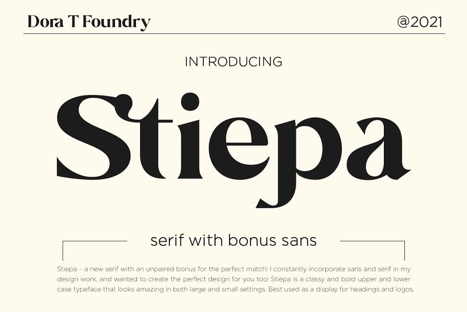 Font Stiepa Sans